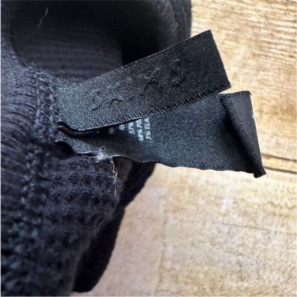 SKIMS waffle scoop bra in onyx black size xs - Picture 6 of 9